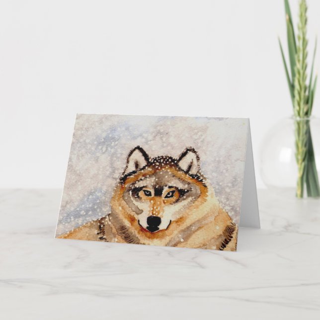 Tarjeta Winter Wolf (Anverso)