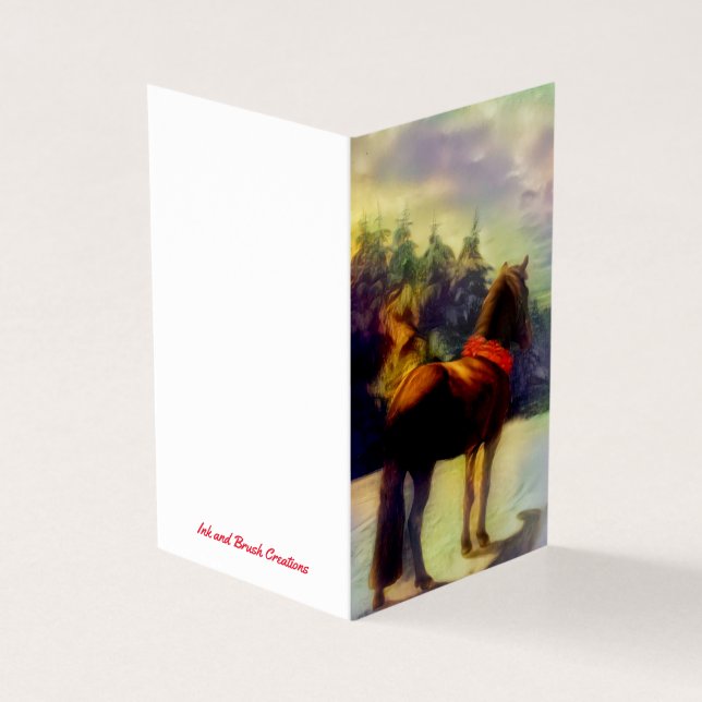 Tarjeta Winter Wonderland de Islandia (Exterior)