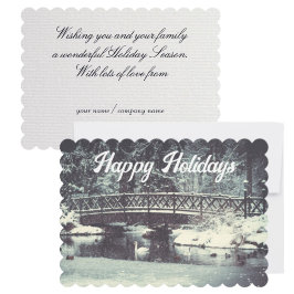 Tarjeta Winter wonderland Felices Fiestas