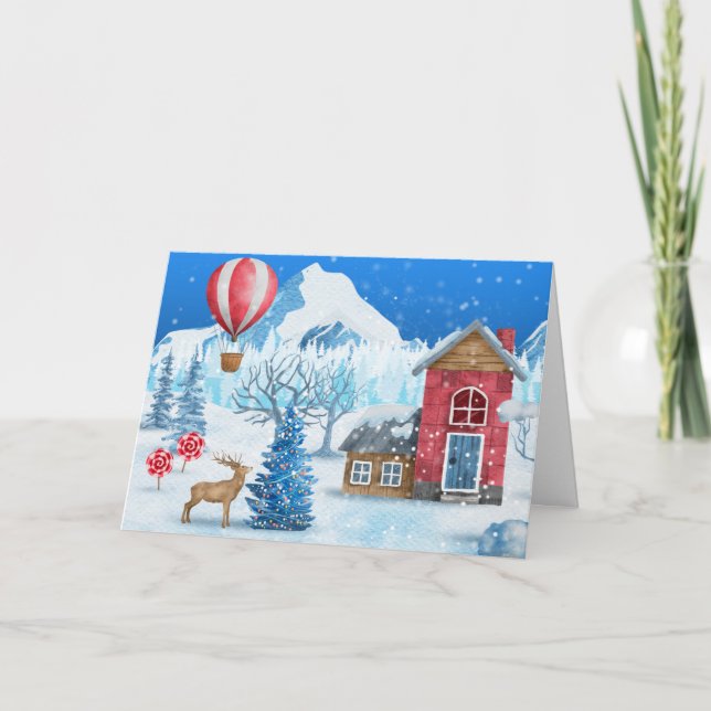 Tarjeta Winter Wonderland navidades (Anverso)