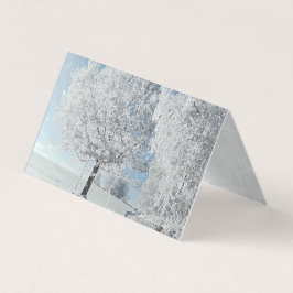 Tarjeta Wintertraum Winterland Schnee Baum