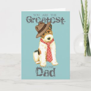 Tarjeta Wire Fox Terrier Dad