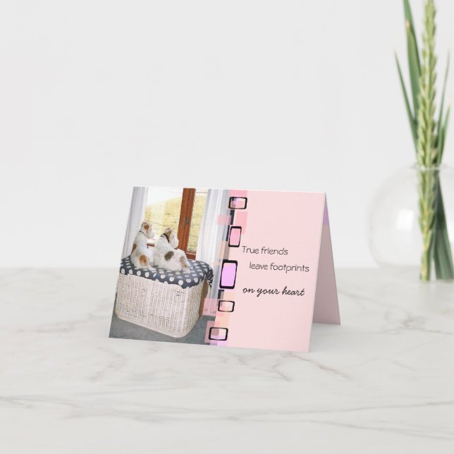 Tarjeta Wire Fox Terrier Greeting (Anverso)