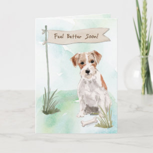Tarjeta Wire Haired Jack Russell se siente mejor con el pe