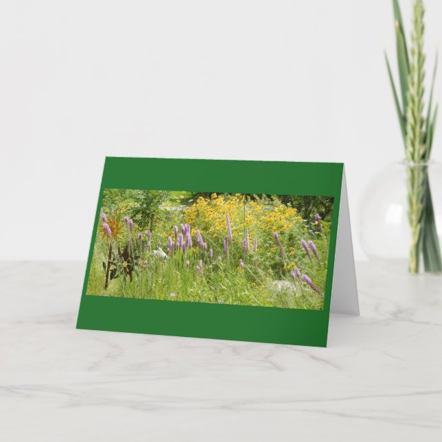 Tarjeta Wisconsin Prairie Garden Blank (Anverso)