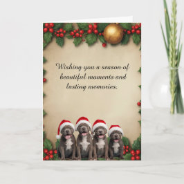 Tarjeta Wishing a Happy Holiday Personalized