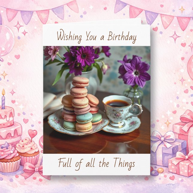 Tarjeta Wishing You a Birthday of all the Things You Love (Subido por el creador)