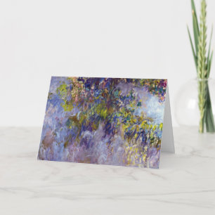 Tarjeta Wisteria (a la izquierda) de Claude Monet