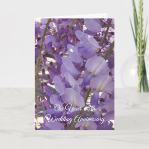 Tarjeta Wisteria Personalizada 65° Aniversario del Boda