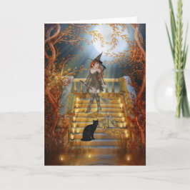 Tarjeta Witch and Spell Book
