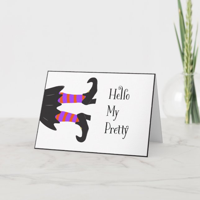 Tarjeta Witch Halloween (Anverso)