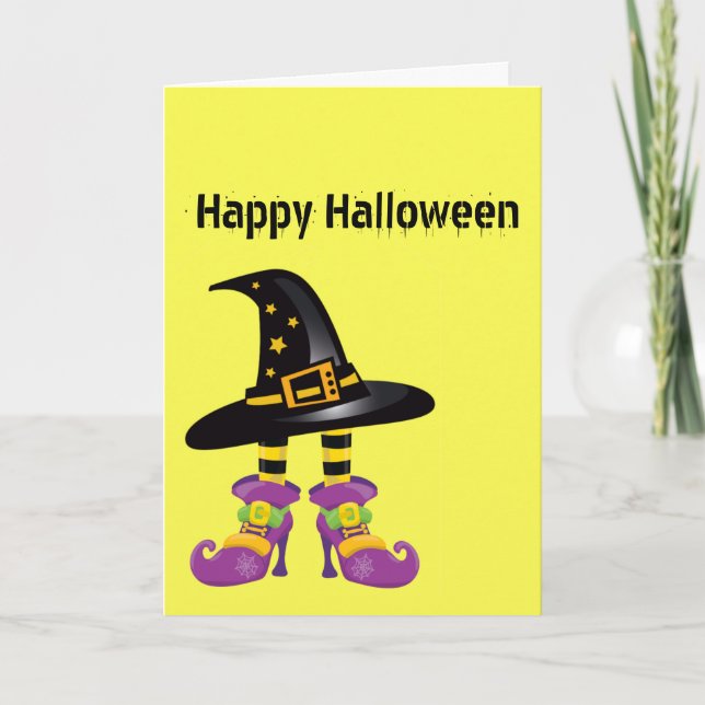Tarjeta Witch Halloween (Anverso)
