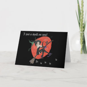 Tarjeta Witch Happy Halloween Spell