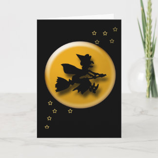 Tarjeta WItch y la luna