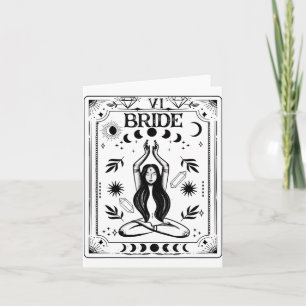 Tarjeta Witchy Bride Coven Tarot Celestial Bachelor Gótico