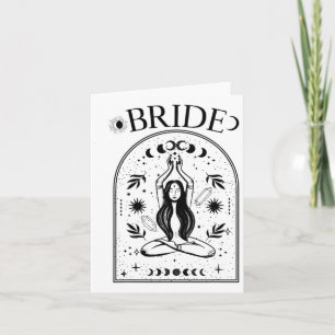Tarjeta Witchy Bride Coven Tarot Celestial Bachelor Gótico