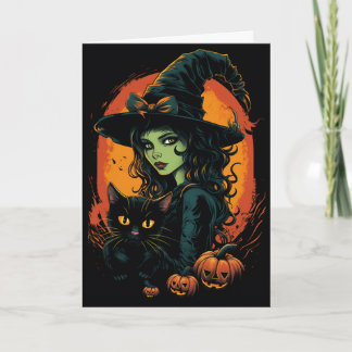 Tarjeta Witchy Halloween
