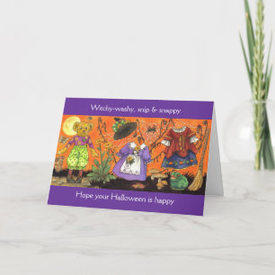Tarjeta Witchy Washy Halloween