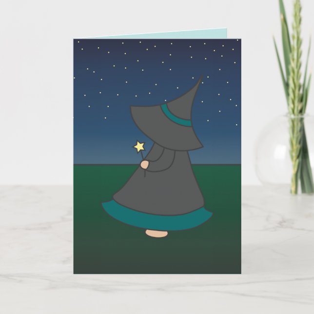 Tarjeta Witchy Wendy Happy Birthday Greet Card (Anverso)