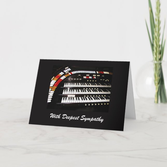 Tarjeta With Deepest Sympathy, Ancient Organ (Anverso)