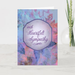 Tarjeta With Heartfelt Sympathy – Watercolor Floral