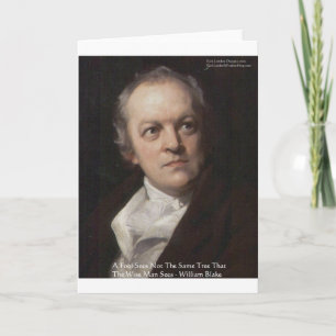 Tarjeta Wm Blake "Viendo Árboles" Ofertas de sabiduría