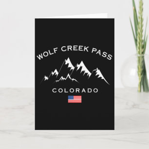 Tarjeta Wolf Creek P Colorado Rocky Mountains Ski Resort S