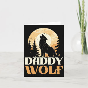 Tarjeta Wolf Lover Wolf Pack Wolfgang Wildlife Animal Papa