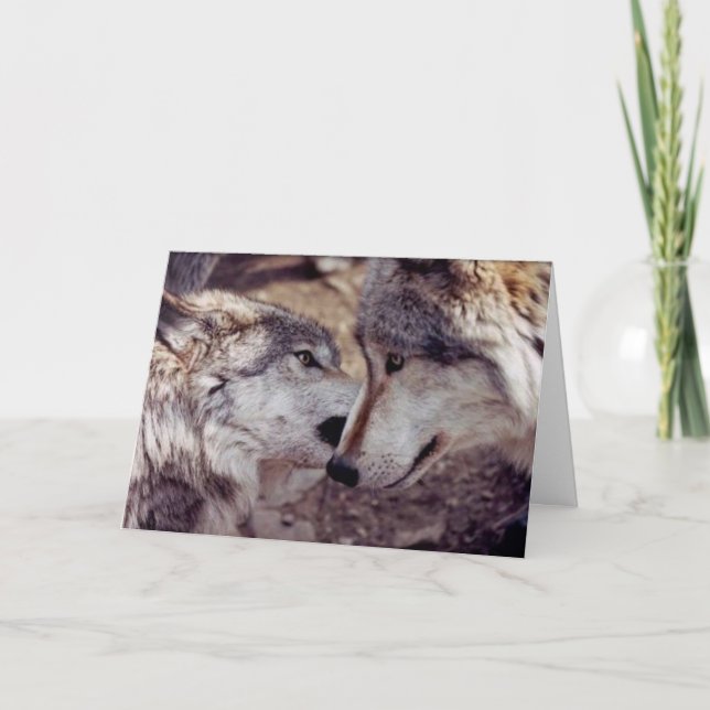 Tarjeta Wolf Lovers (Anverso)