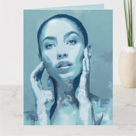Tarjeta "Woman in Blue"