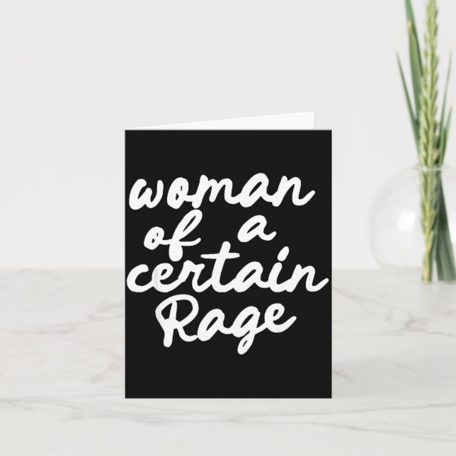 Tarjeta Woman Of A Certain Rage  (Anverso)