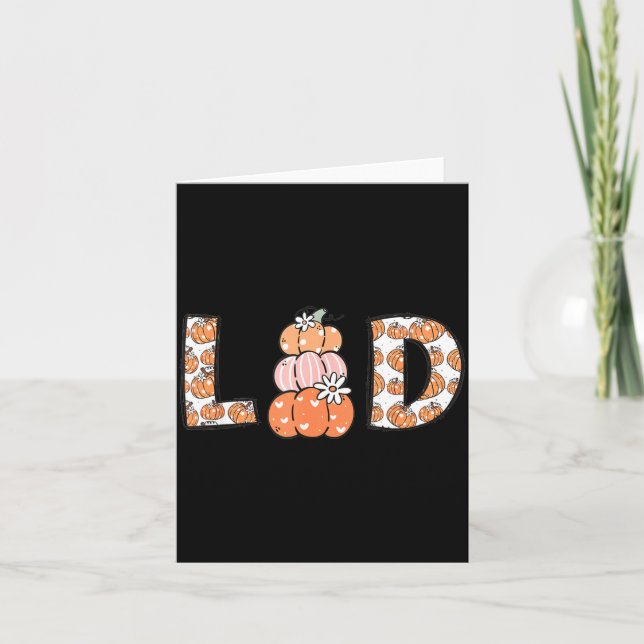 Tarjeta Women Labor And Delivery Nurse Fall Pumpkins Thank (Anverso)