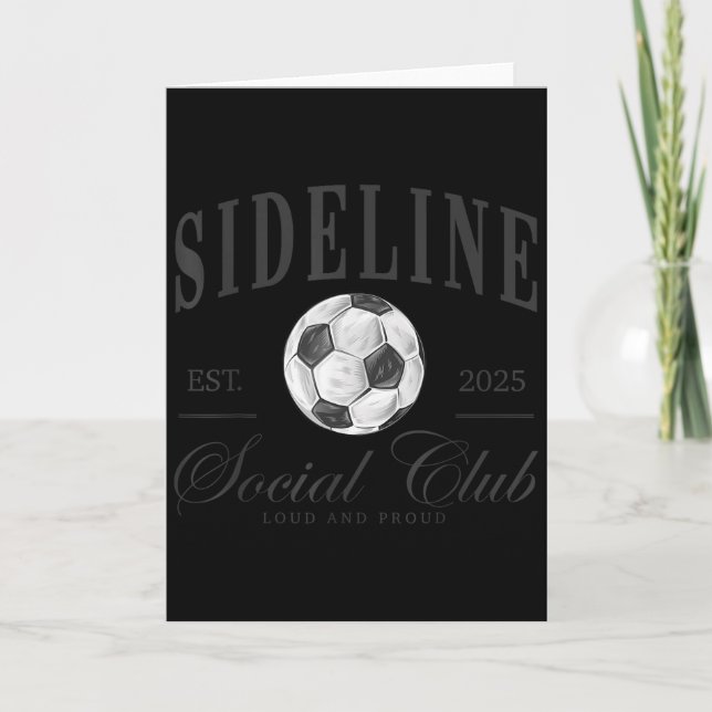 Tarjeta Women Sideline Social Club Soccer Mom Game Day Mot (Anverso)