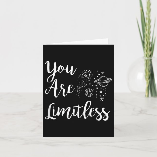 Tarjeta Women You Are Limitless Amazing Motivational  (Anverso)