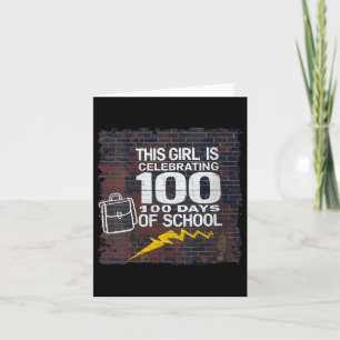 Tarjeta Womens 100 Day Funny Set Para Chicas 100 Días O