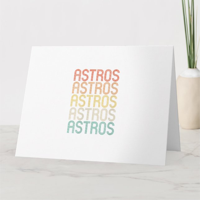 Tarjeta Womens Astros  (Anverso)