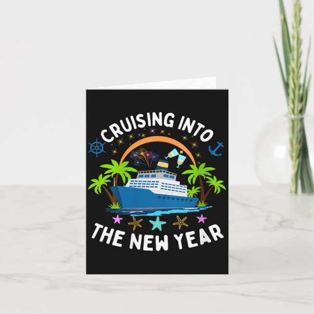 Tarjeta Womens Cruising Into New Year 2026 Family Matching (Anverso)