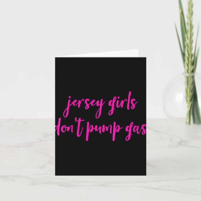 Tarjeta Womens Funny New Jersey Women, Jersey Girls Don't  (Anverso)