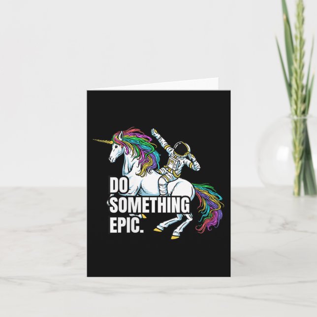 Tarjeta Womens Funny Spacecore Motivational Graphic, Do So (Anverso)