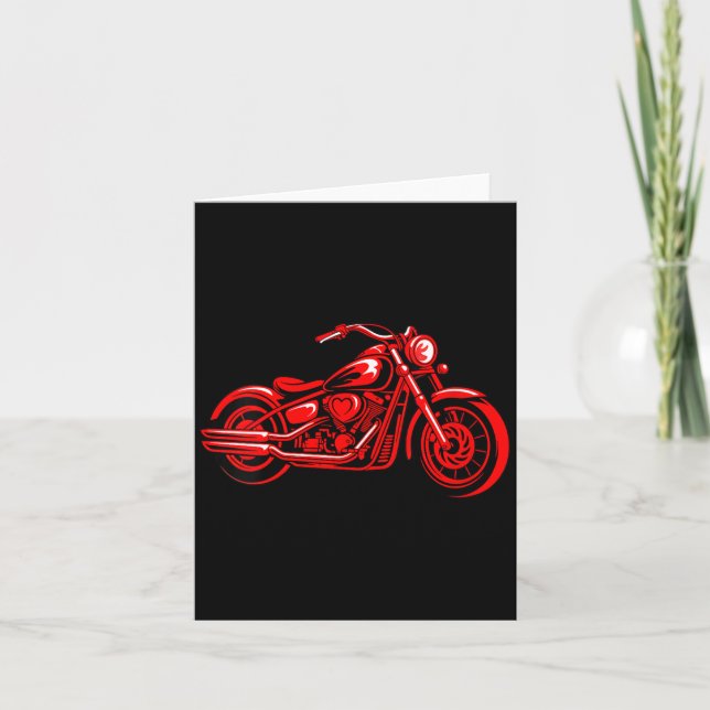 Tarjeta Women's Motorcycle Heart Biker Valentines Day Ride (Anverso)