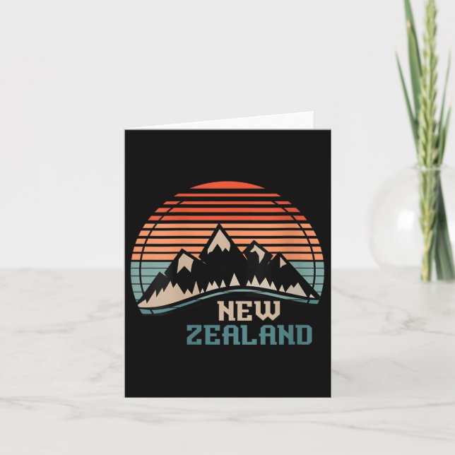 Tarjeta Womens New Zealand Mountain Hiking Gift New Zealan (Anverso)