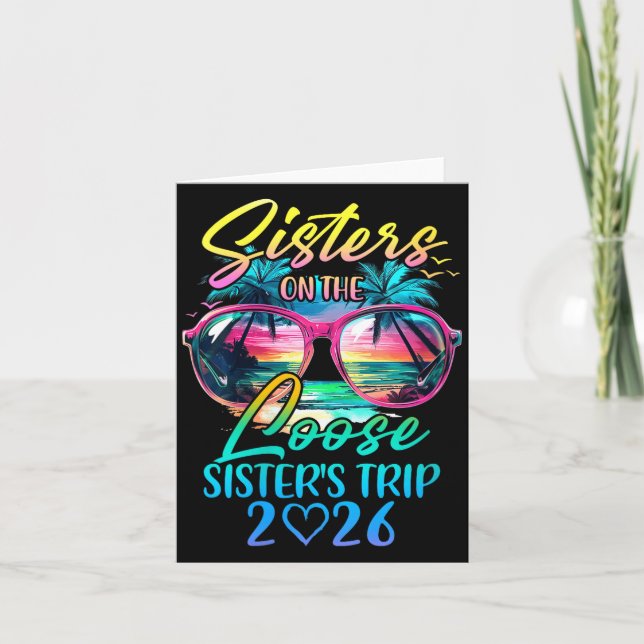 Tarjeta Womens Sisters On The Loose Sisters Trip 2026 Funn (Anverso)
