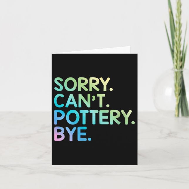 Tarjeta Womens Sorry Can't Ttery Bye Funny Ttery Teacher M (Anverso)