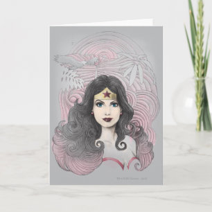 Tarjeta Wonder Woman Eagle and Trees