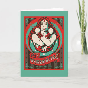 Tarjeta Wonder Woman   My Wonderful Mom, On Father's Day