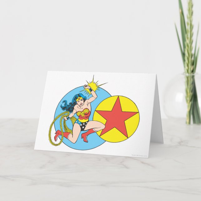 Tarjeta Wonder Woman Red Star (Anverso)
