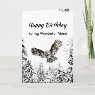 Tarjeta Wonderful Friend Birthday Nature Therapy Forest