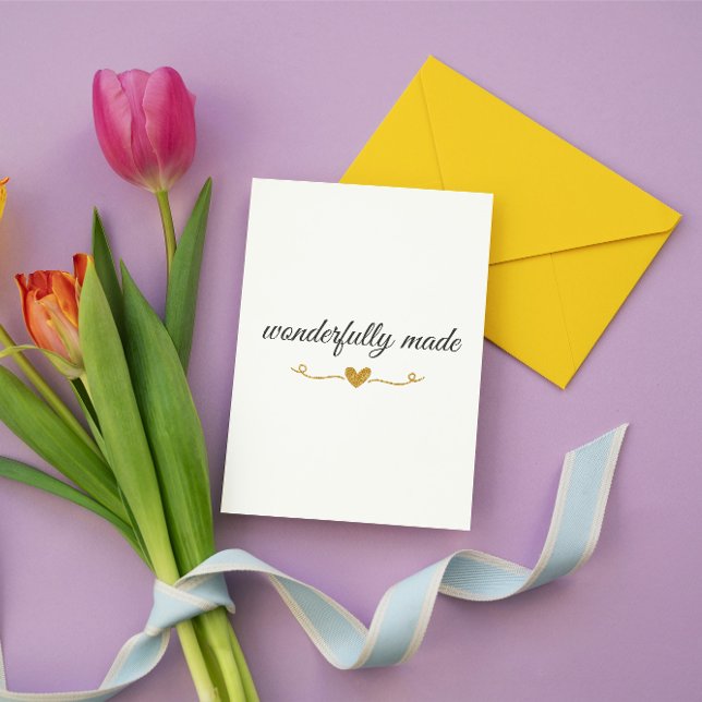 Tarjeta Wonderfully Made – Christian Valentine’s Day Card  (Subido por el creador)