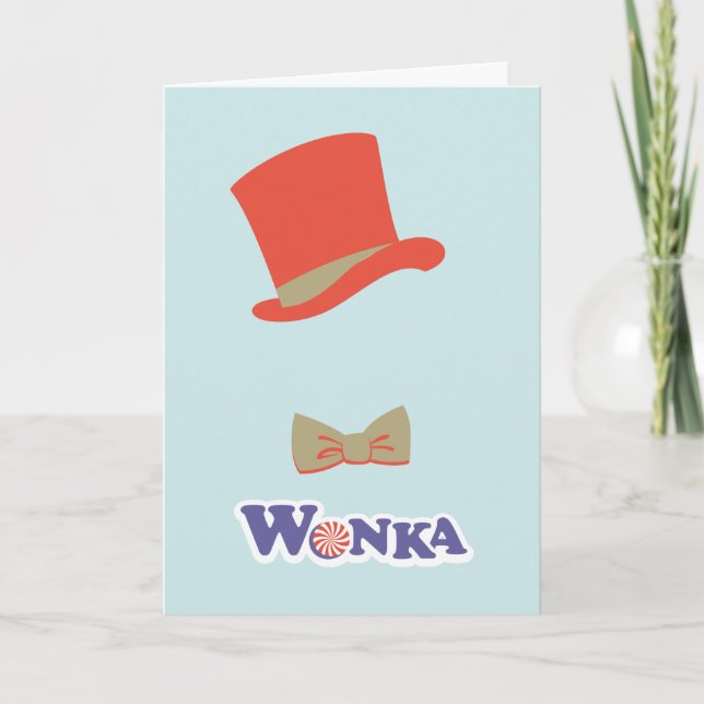 Tarjeta Wonka Top Hat & Bow Tie (Anverso)