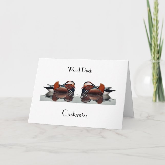 Tarjeta Wood Duck Thunder_Cove (Anverso)